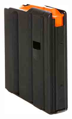 DuraMag 1023041178CPD SS  10rd 223 Rem/300 Blackout/5.56x45mm NATO for AR-15 Black w/ Orange Follower Detachable