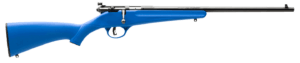 Savage Arms 13785 Rascal 22 LR Caliber with 1rd Capacity 16.12″ Barrel Blued Metal Finish & Blue Synthetic Stock Right Hand (Youth)