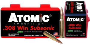 Atomic Ammunition 00430 Rifle Subsonic 308 Win 175 gr SubSonic 50rd Box