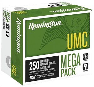 Remington Ammunition 23779 UMC Mega Pack 40 S&W 180 gr Full Metal Jacket 250rd Box